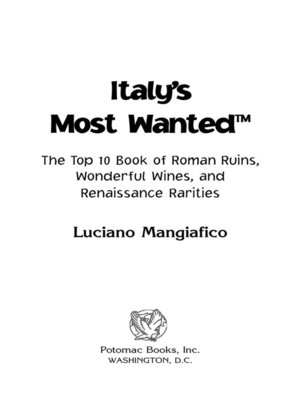 cover image of Italy's Most Wanted™